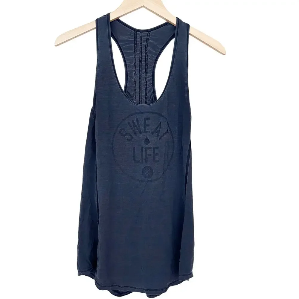 Lululemon Gray Sweat Life Tank Top Sz M